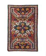 Fine Antique Caucasian Kazak Wool Rug 4'9" x 7' 2"