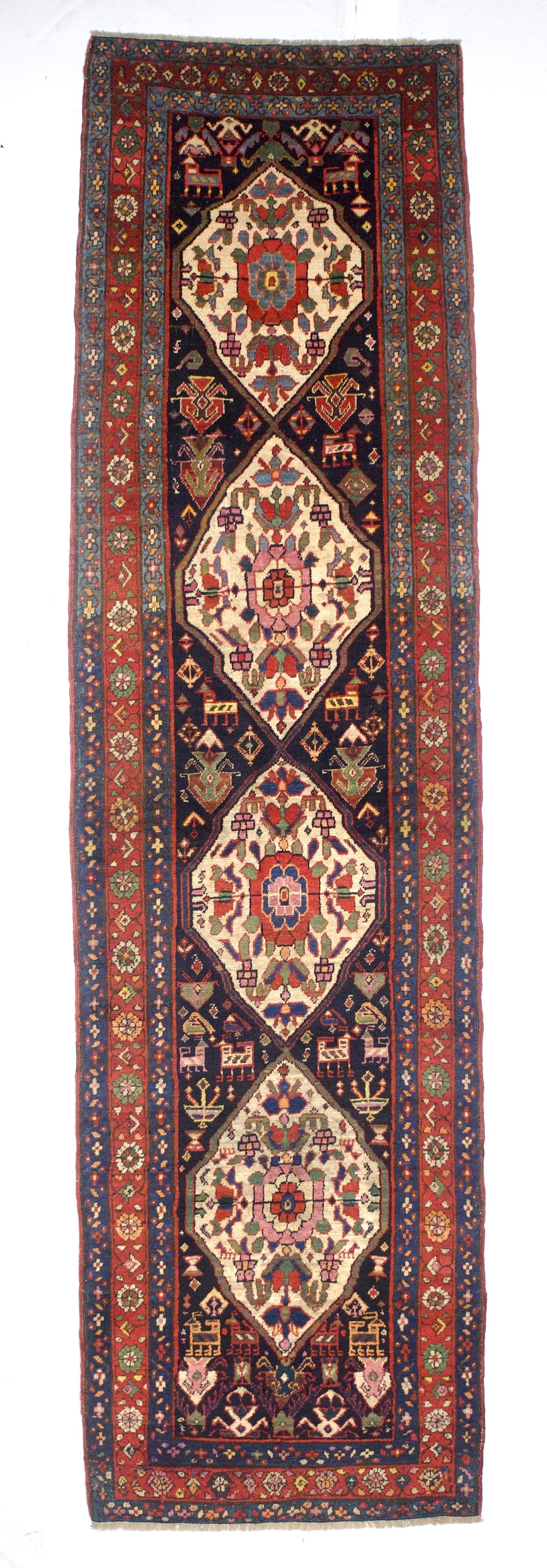 Antique  Bakhshayesh Long Rug 3'2" x 12' 0"