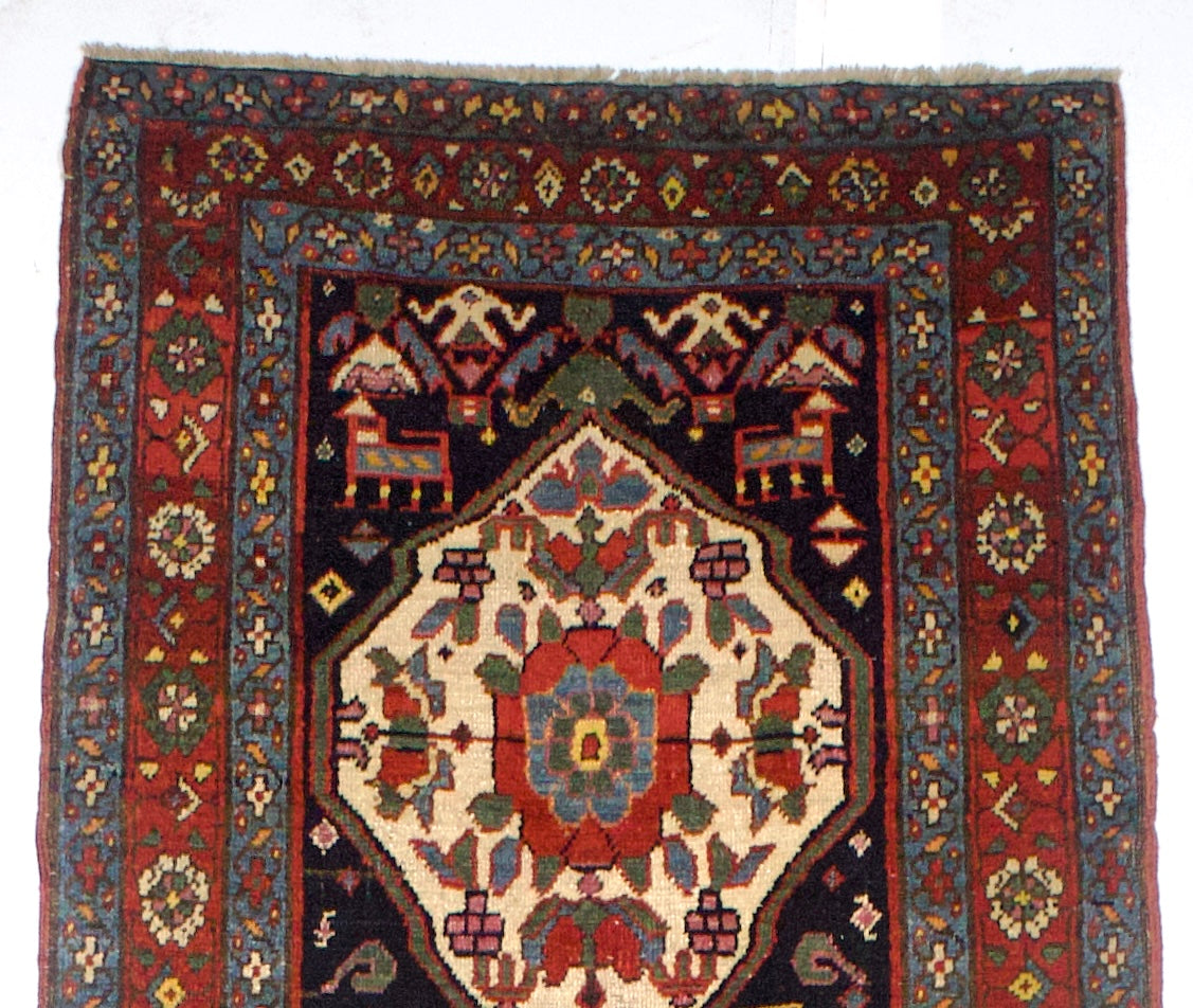 Antique  Bakhshayesh Long Rug 3'2" x 12' 0"