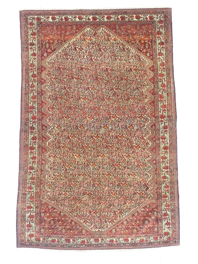 Antique  Mishan Malayer Rug 4'3