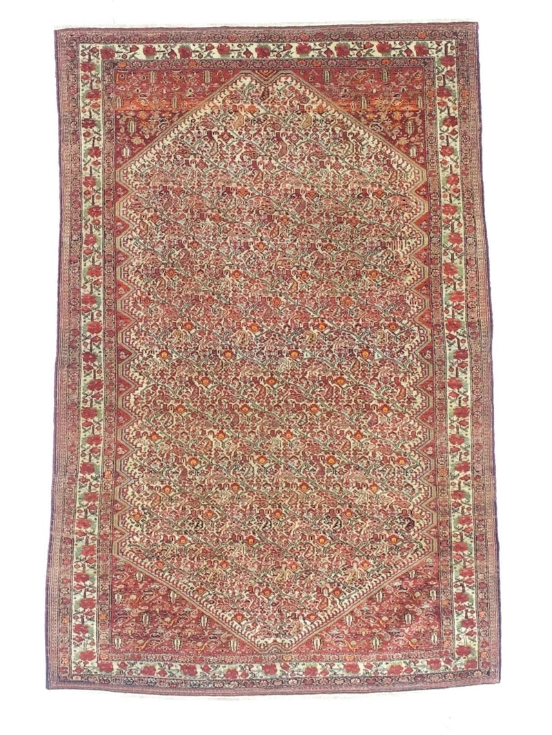 Antique  Mishan Malayer Rug 4'3