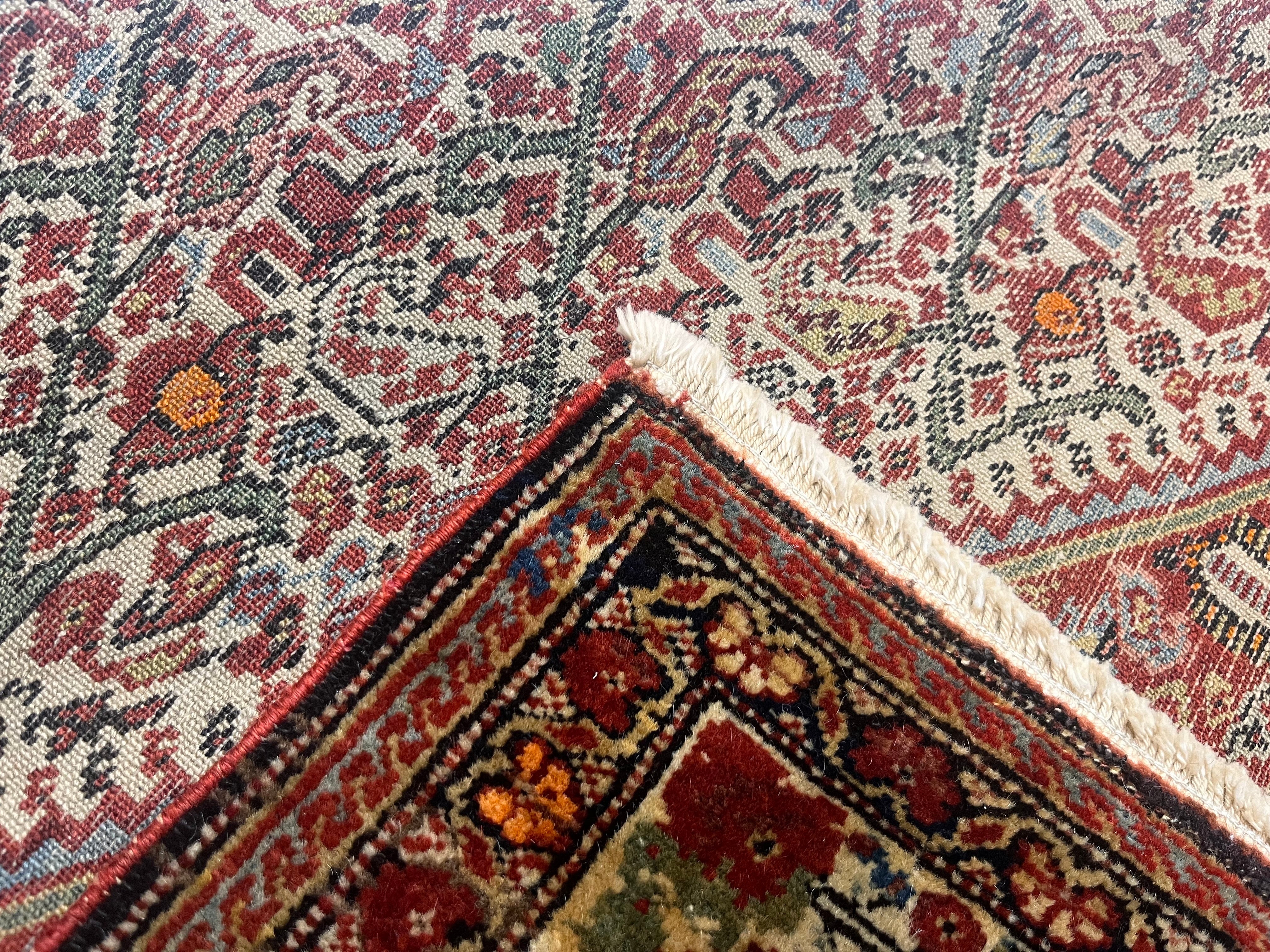 Antique  Mishan Malayer Rug 4'3" x 6' 6"