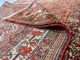 Antique  Mishan Malayer Rug 4'3" x 6' 6"
