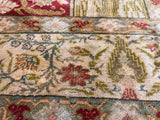 Antique Silk Rug 4'4" x 6' 6"