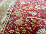 Antique Silk Rug 4'4" x 6' 6"