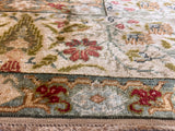 Antique Silk Rug 4'4" x 6' 6"