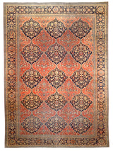 Antique  Mohtasham Kashan Rug 10' 4'' x 14' 6''