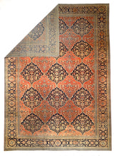 Antique  Mohtasham Kashan Rug 10' 4'' x 14' 6''