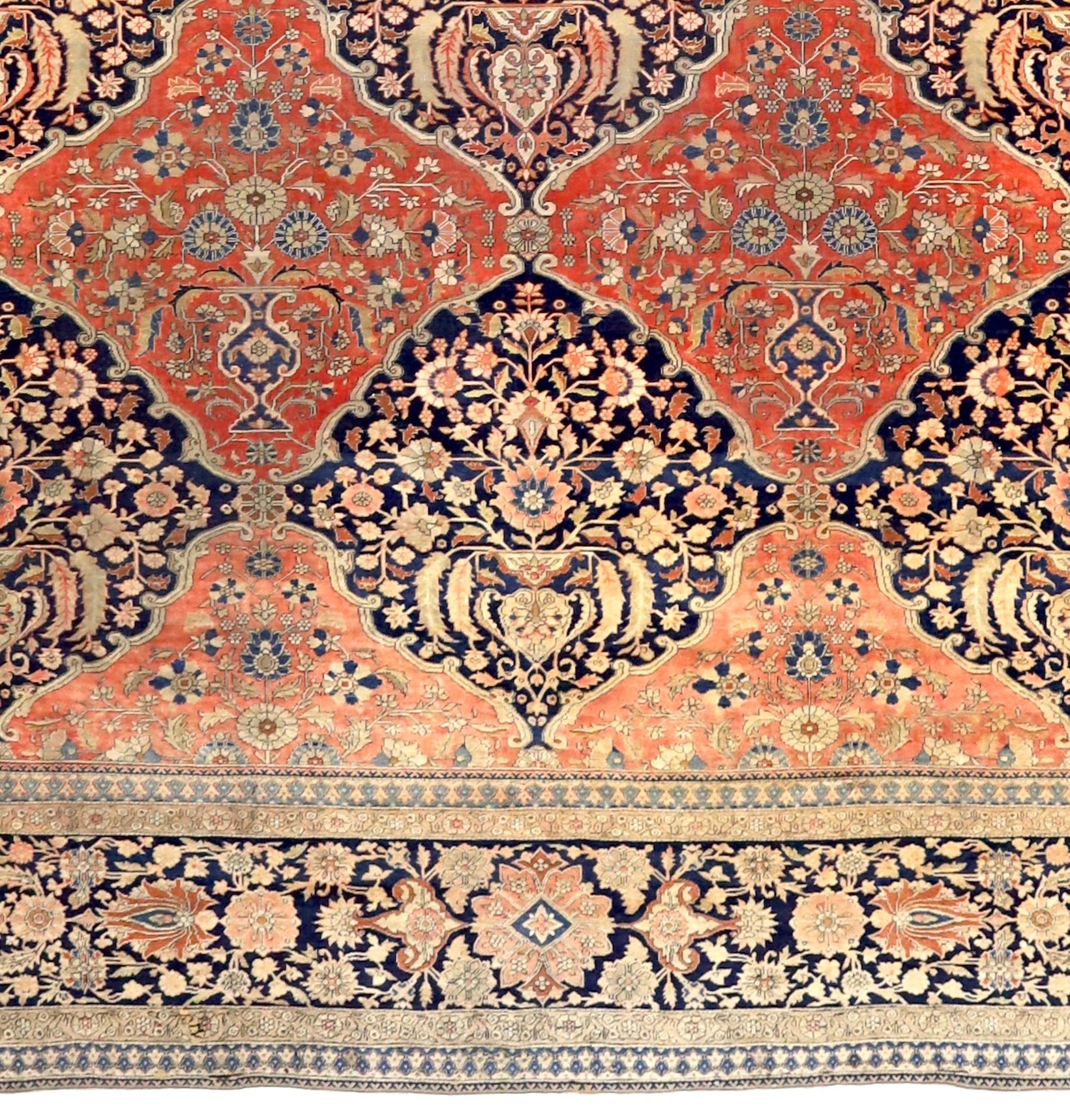 Antique  Mohtasham Kashan Rug 10' 4'' x 14' 6''