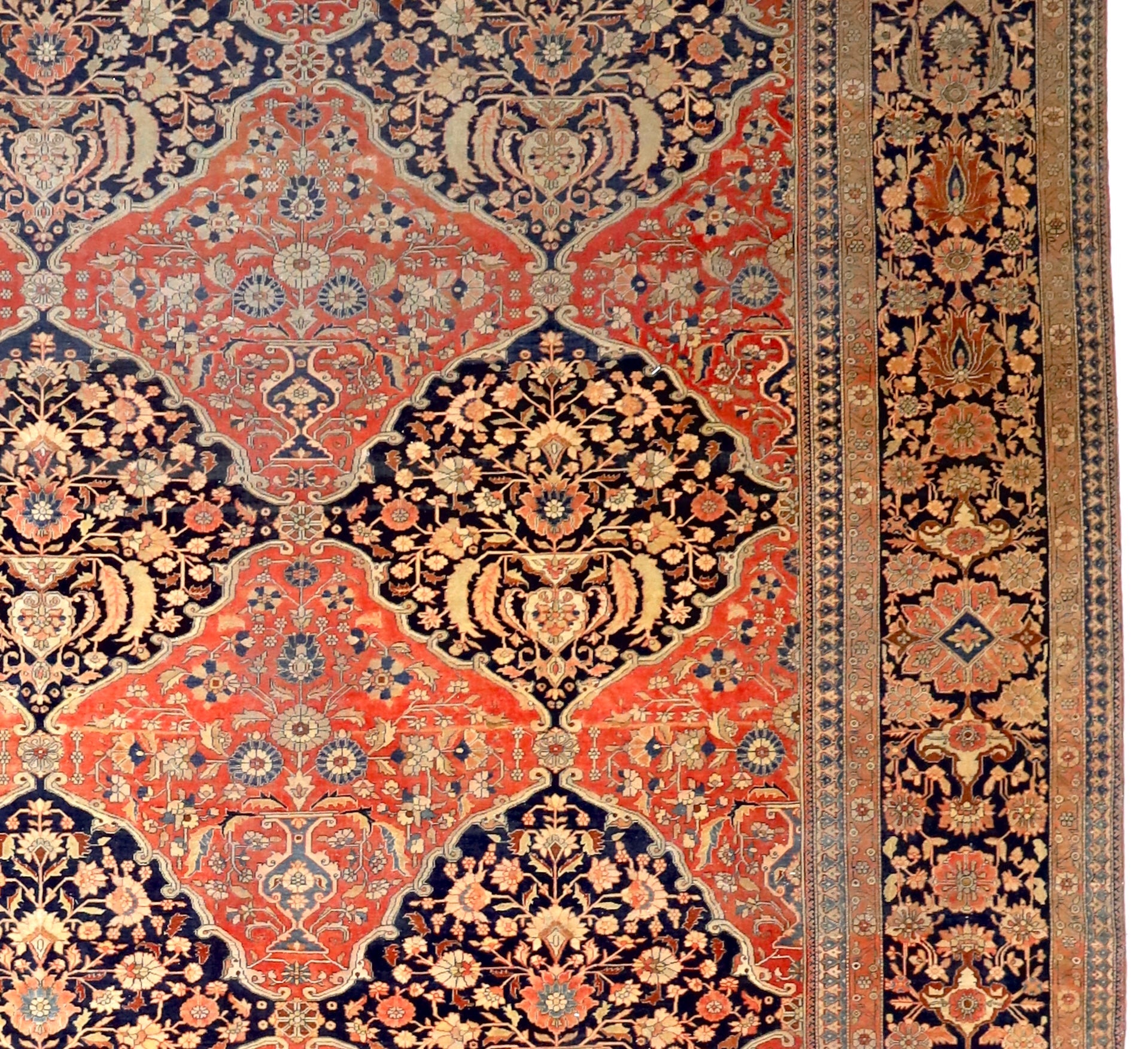 Antique  Mohtasham Kashan Rug 10' 4'' x 14' 6''
