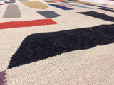 Fine Vintage Swedish Kilim Wool Rug 6'1" x 8' 10"