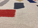 Fine Vintage Swedish Kilim Wool Rug 6'1" x 8' 10"