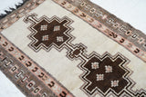Vintage Tribal Gabbeh Rug 3'3'' x 6'3''
