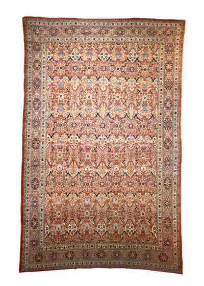 Antique Persian Haji Jalili Tabriz Rug 12' 5'' x 19' 4''