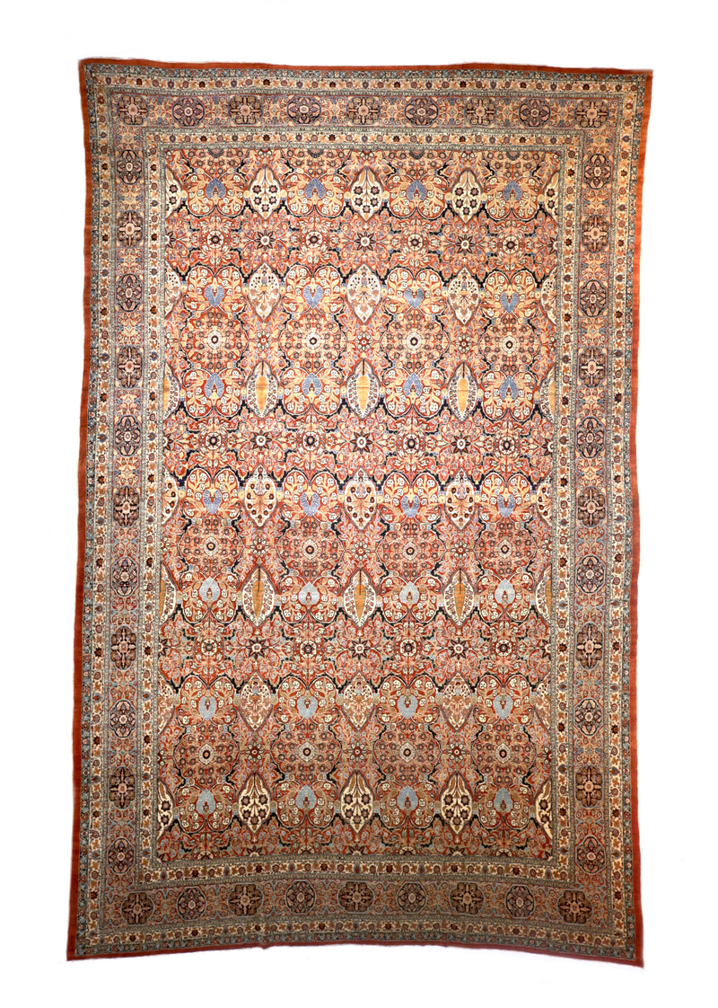 Antique Persian Haji Jalili Tabriz Rug 12' 5'' x 19' 4''