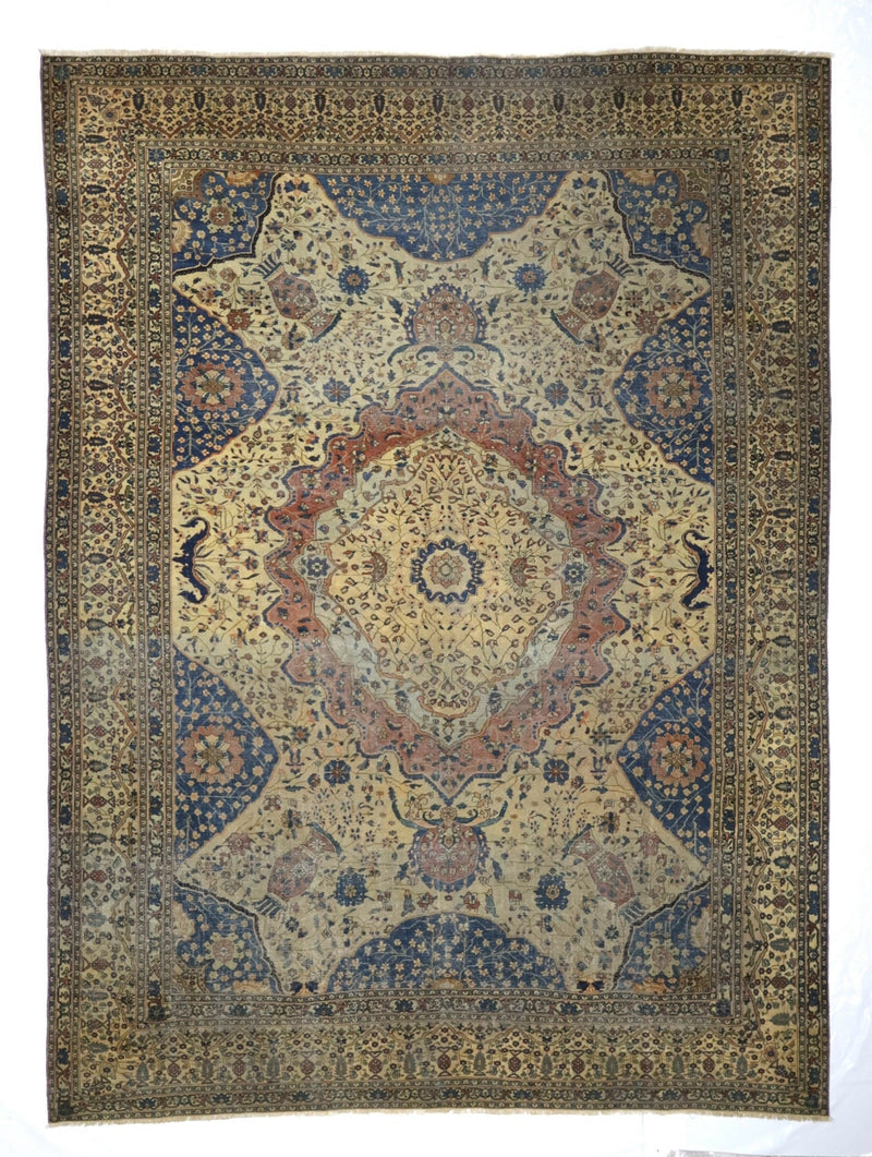 Antique  Mohtasham Kashan Rug 7' 5'' x 10' 0