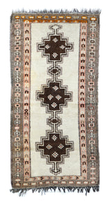 Vintage Tribal Gabbeh Rug 3'3'' x 6'3''