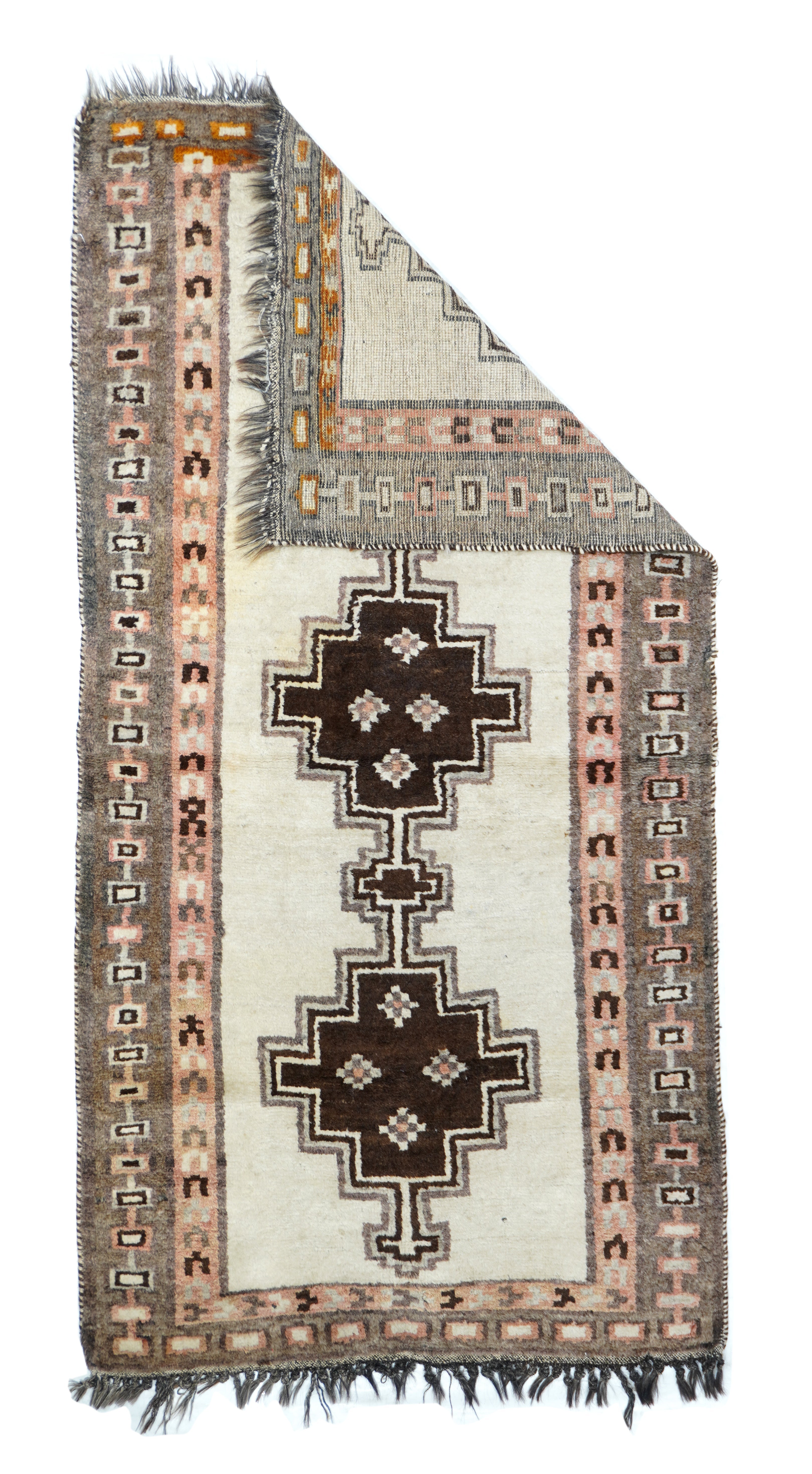 Vintage Tribal Gabbeh Rug 3'3'' x 6'3''
