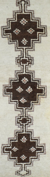 Vintage Tribal Gabbeh Rug 3'3'' x 6'3''
