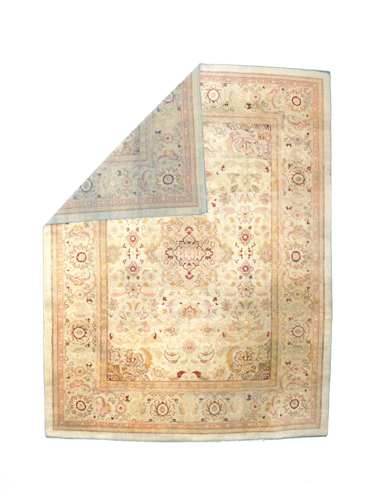 Fine Antique Amritsar Wool Rug 9' 0" x 12' 0"