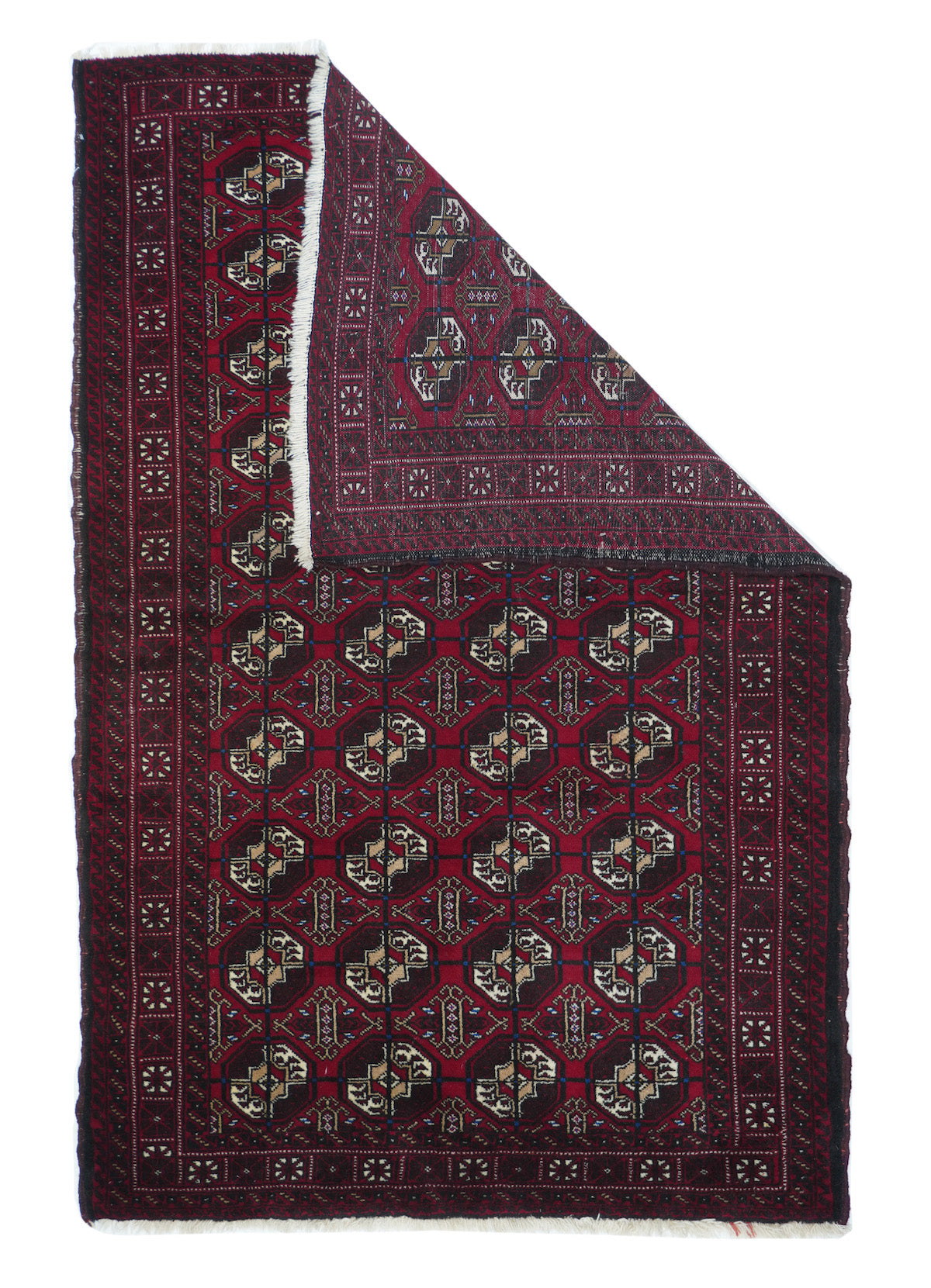 Vintage Bokara Rug 4'0" x 5'10''