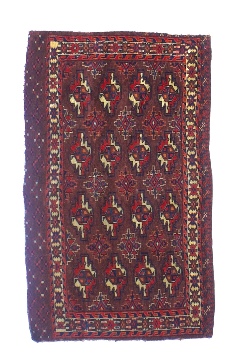 Antique Chuval Turkman Rug 2'3