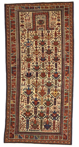 Fine Antique Caucasian Akstafa Rug 2'8" x 5' 8''