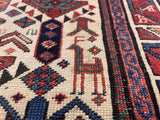 Fine Antique Caucasian Akstafa Rug 2'8" x 5' 8''