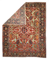 Antique  Heriz Rug 8'8" x 10' 9''