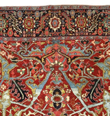Antique  Heriz Rug 8'8" x 10' 9''