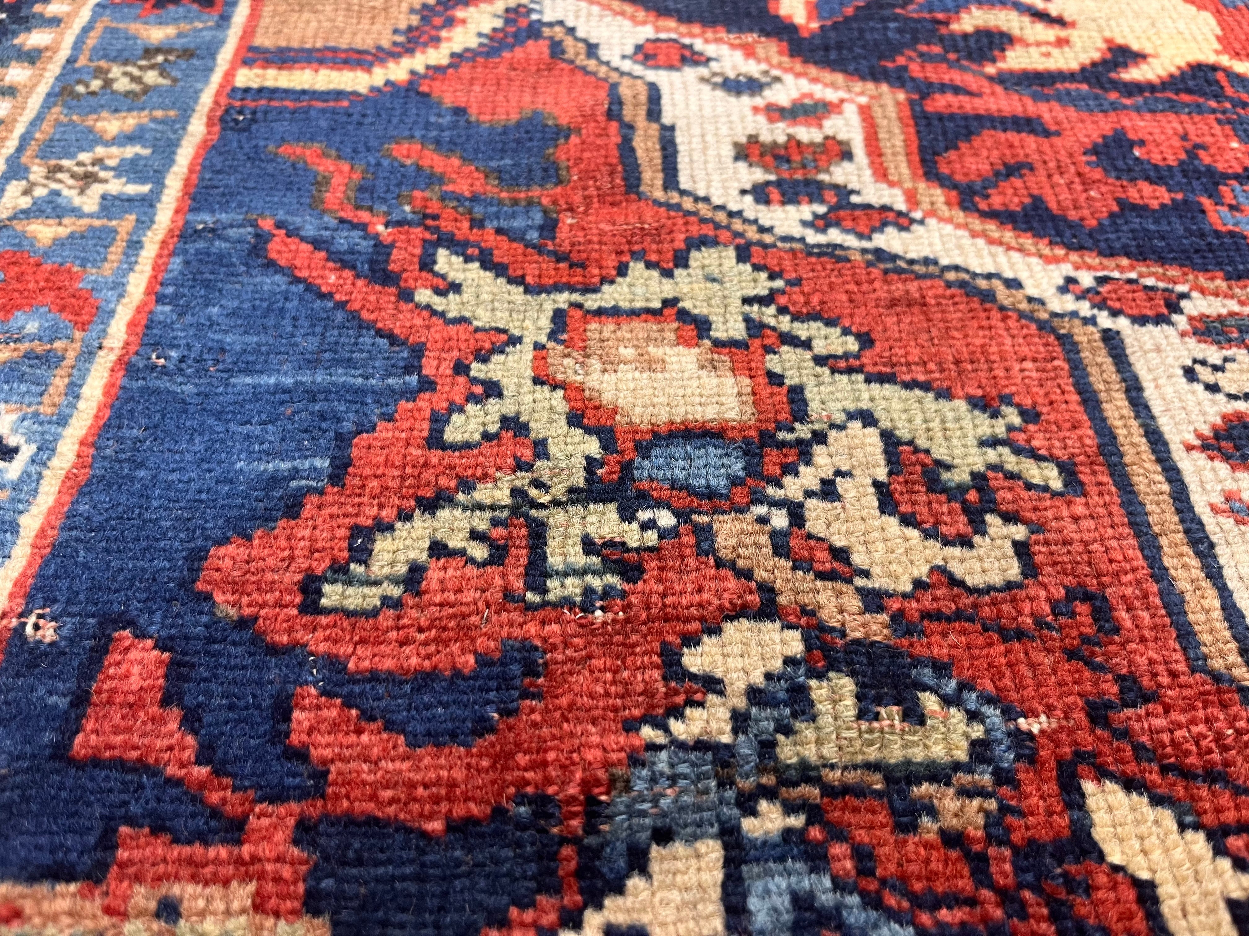 Antique  Afshar Rug 4' 0" x 5' 1"