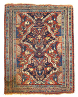 Antique  Afshar Rug 4' 0" x 5' 1"