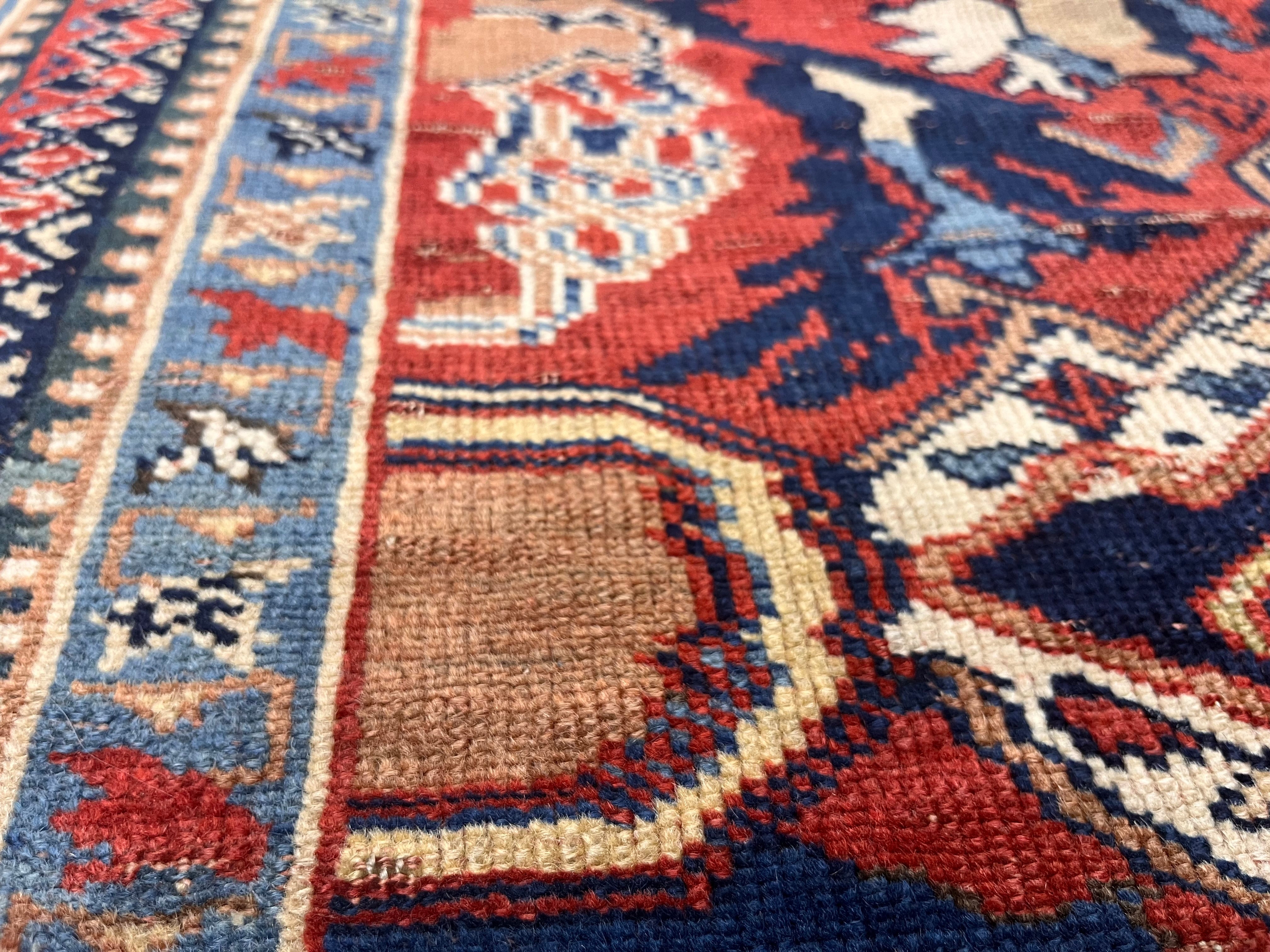 Antique  Afshar Rug 4' 0" x 5' 1"
