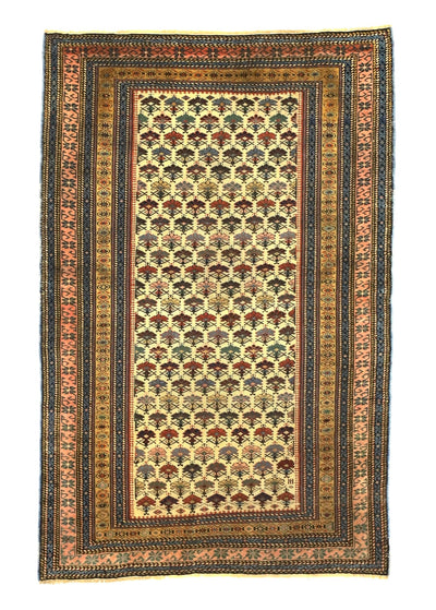 Antique Caucasian Kuba Rug 3'6