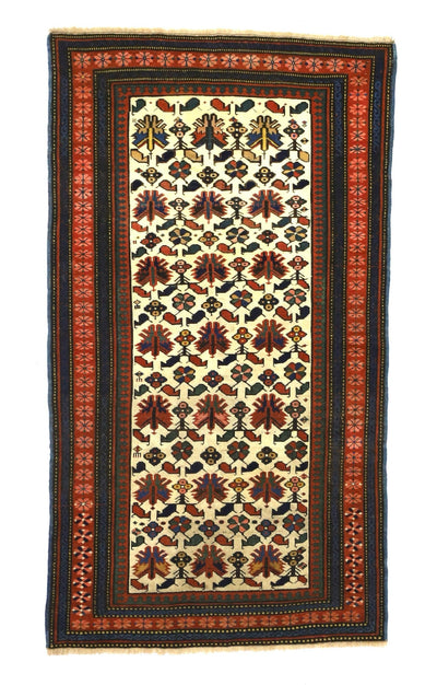 Antique Caucasian Kuba Rug 2'11
