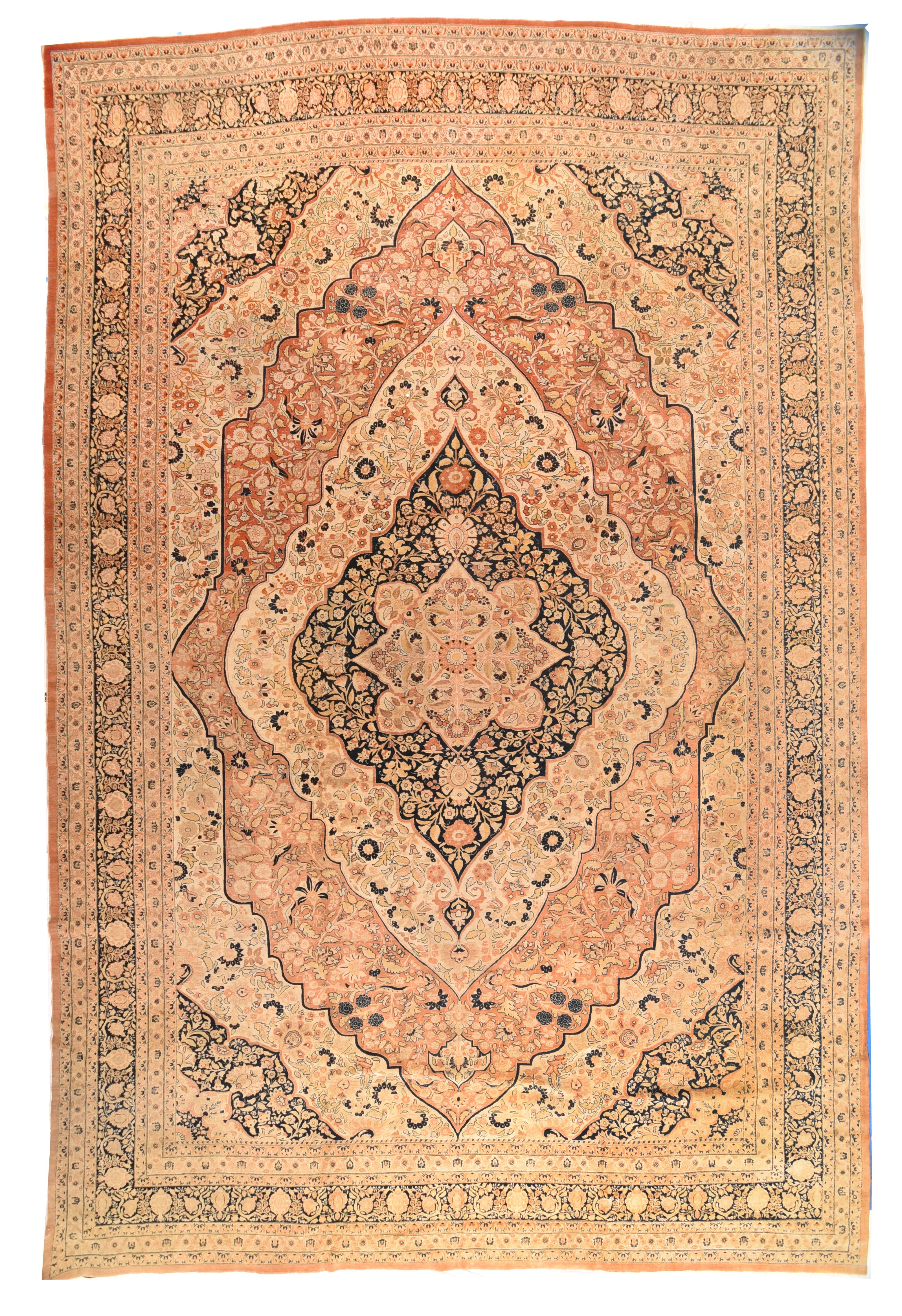Antique Persian Tabriz Area Rug