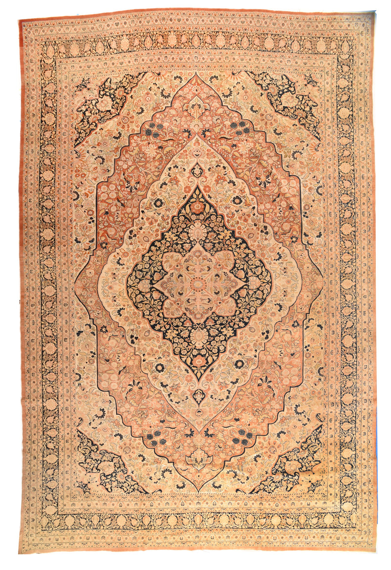 Antique  Tabriz Rug 12'9'' x 19'10''