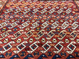 Antique Caucasian Kuba Rug 3'11" x 5' 8''