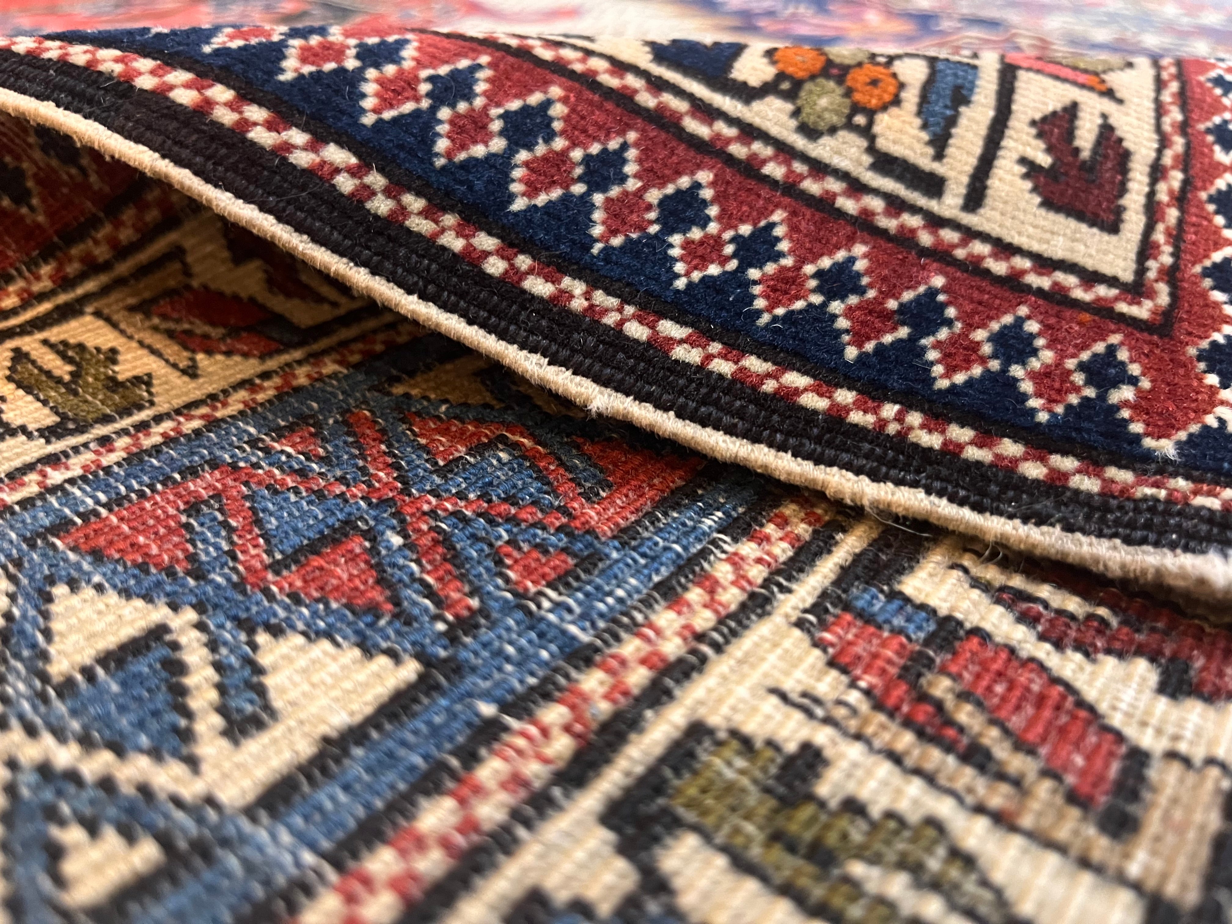 Antique Caucasian Kuba Shirvan Rug 4'0" x 6' 2"