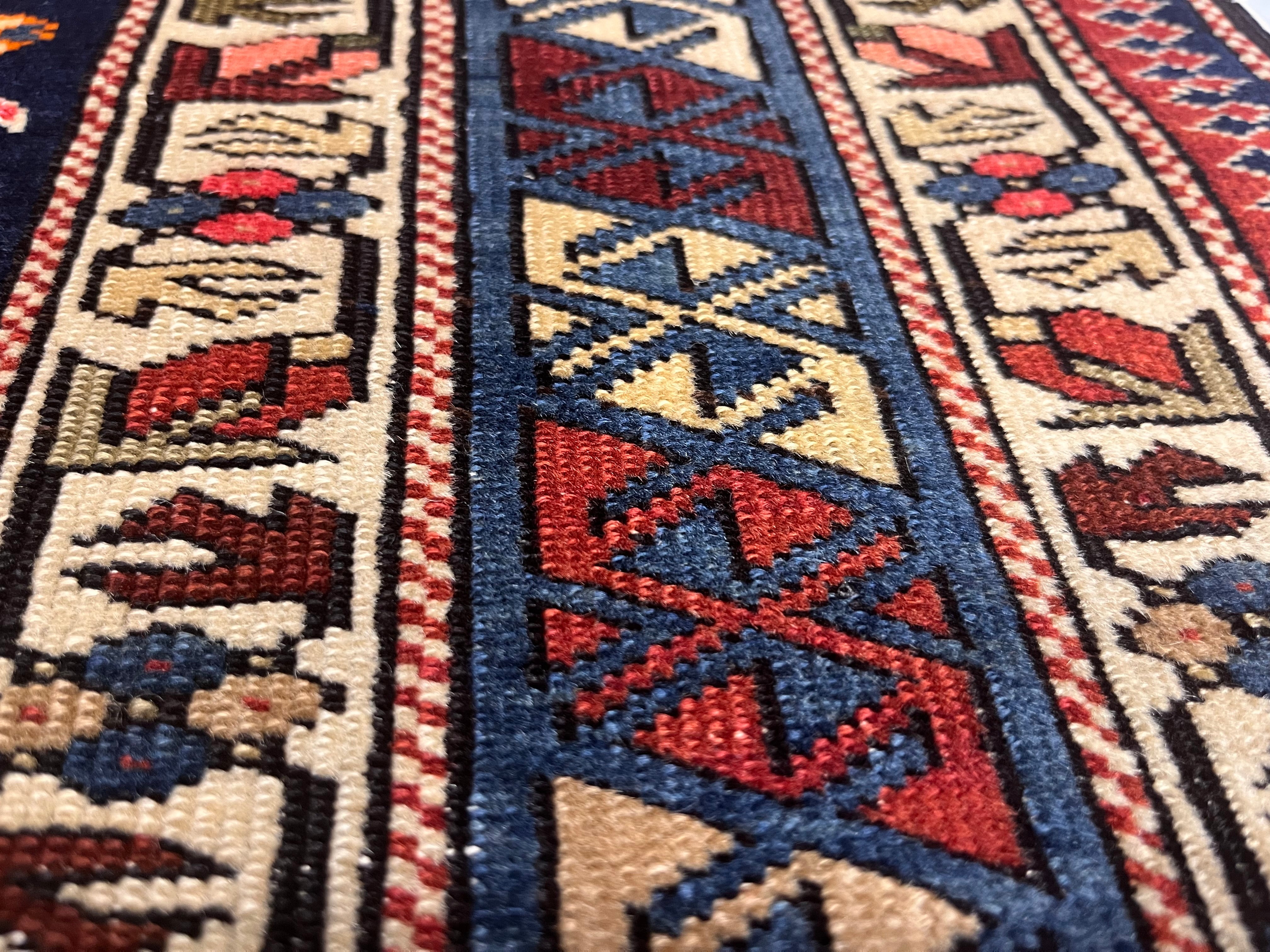 Antique Caucasian Kuba Shirvan Rug 4'0" x 6' 2"