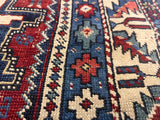 Antique Caucasian Lezgi Rug 3' 1" x 5' 7"