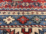 Antique Caucasian Lezgi Rug 3' 1" x 5' 7"
