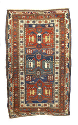 Antique Caucasian Kazak Rug 3'6" x 5' 8"