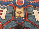 Antique Caucasian Kazak Rug 3'6" x 5' 8"