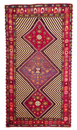 Antique SW Tribal Rug 3'11" x 7' 2''