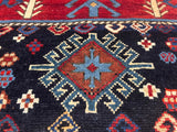 Antique Caucasian Akstafa Long Rug 4'2" x 9' 3''