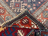 Antique Caucasian Akstafa Long Rug 4'2" x 9' 3''