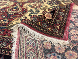 Antique Persian Tehran Rug 4'7" x 6' 6"