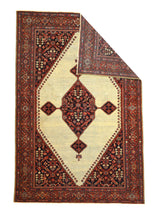 Antique  Farahan Rug 4'6" x 6' 8"