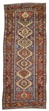 Antique Caucasian Shirvan Rug 3'9" x 8' 11''